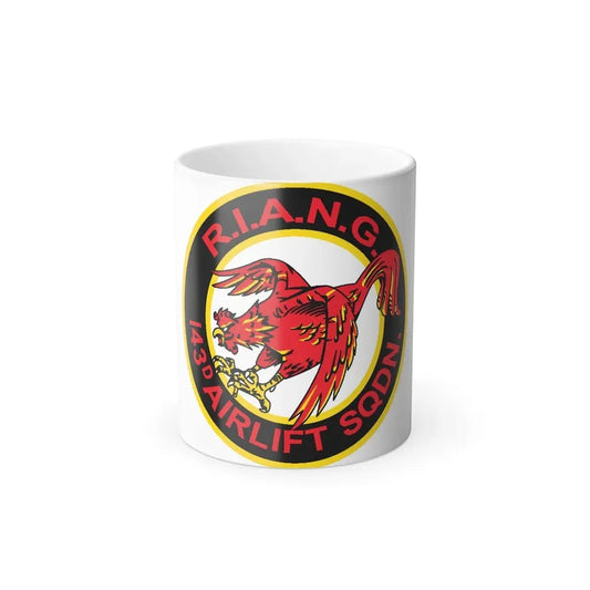 R.I.A.N.G. 143rd Airlift Sq (U.S. Air Force) Color Changing Coffee Mug 11oz - Go Mug Yourself