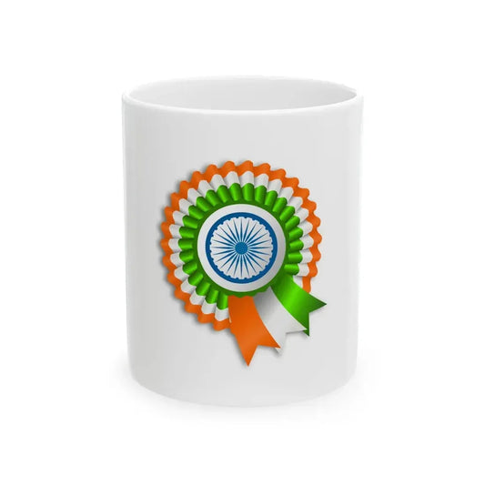 Ribbon-india (India) White Coffee Mug 11oz - Go Mug Yourself