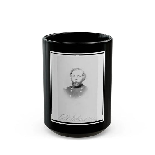 Richard W. Johnson, Union General, Bust Portrait, Facing Front (U.S. Civil War) Black Coffee Mug 15oz - Go Mug Yourself