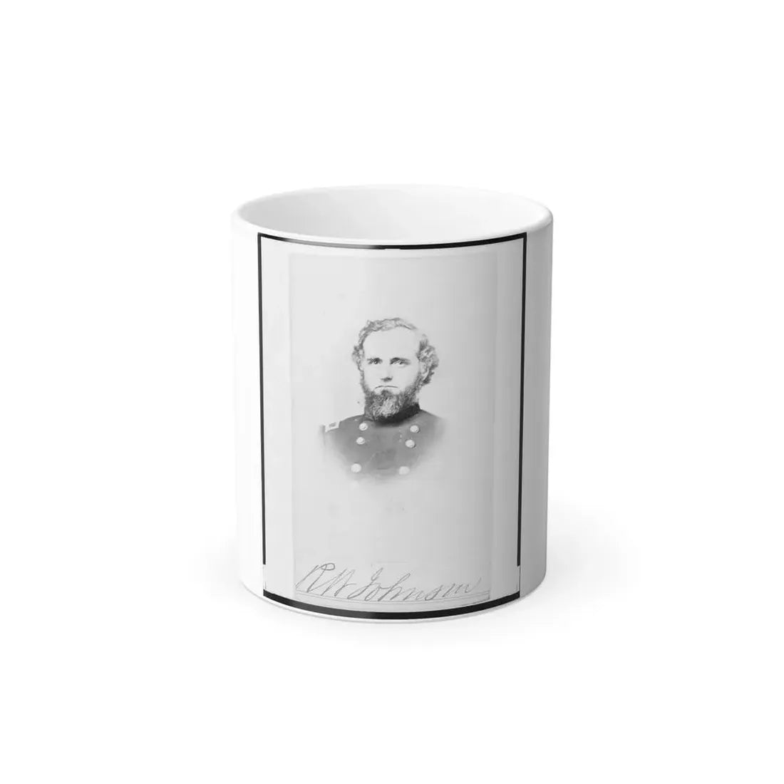 Richard W. Johnson, Union General, Bust Portrait, Facing Front (U.S. Civil War) Color Changing Coffee Mug 11oz Default Title 11oz - Go Mug Yourself