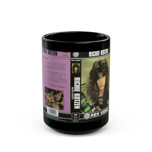 RICHIE KOTZEN ROCK CHOPS (VHS COVER) - Black Coffee Mug 15oz - Go Mug Yourself