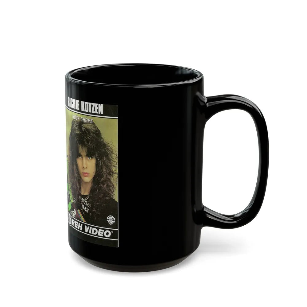 RICHIE KOTZEN ROCK CHOPS (VHS COVER) - Black Coffee Mug-Go Mug Yourself