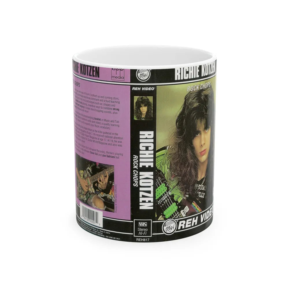 RICHIE KOTZEN ROCK CHOPS (VHS COVER) - White Coffee Mug-11oz-Go Mug Yourself