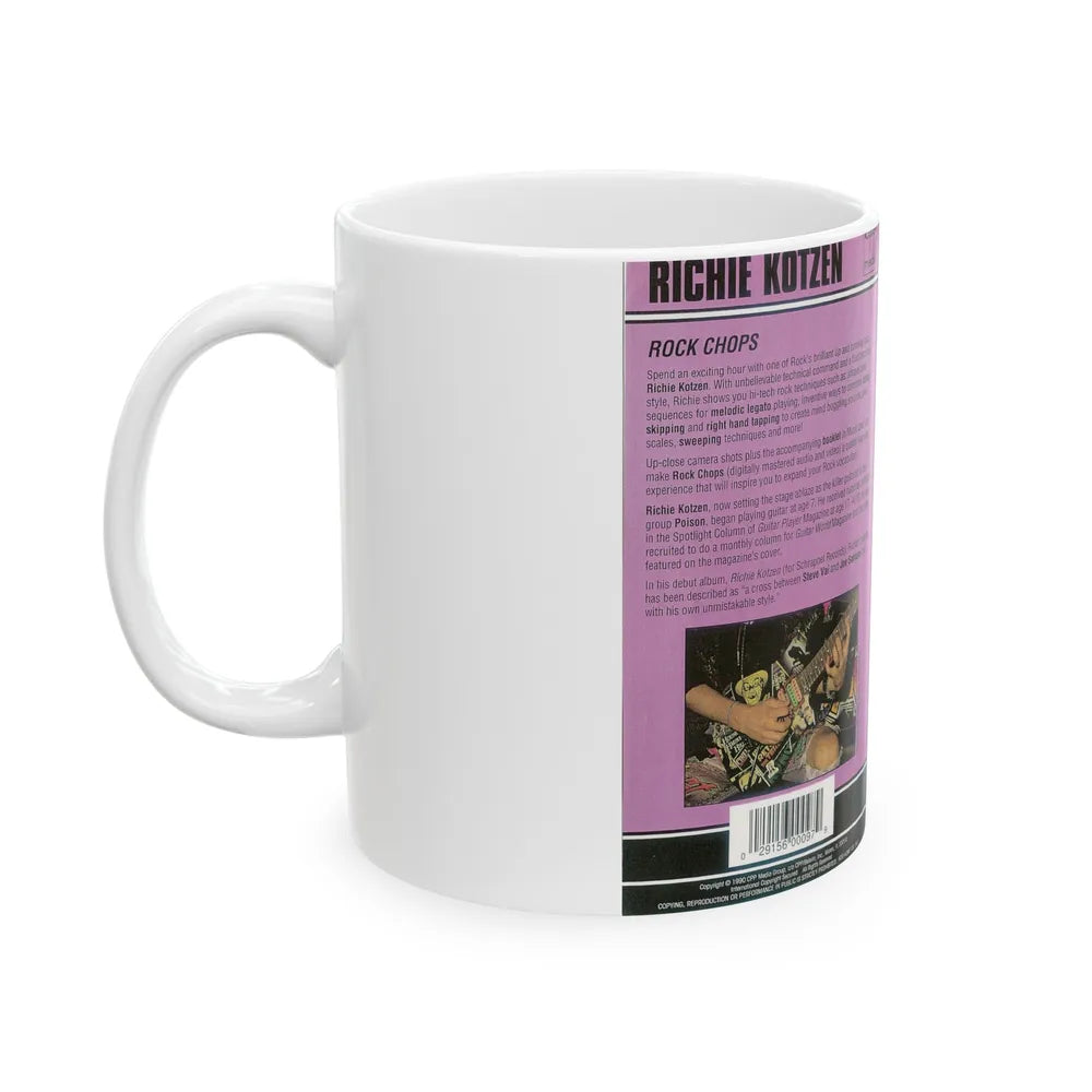 RICHIE KOTZEN ROCK CHOPS (VHS COVER) - White Coffee Mug-Go Mug Yourself