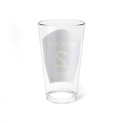 Richland County Route 2 ND (North Dakota) (Road Sign) Pint Glass 16oz - Go Mug Yourself