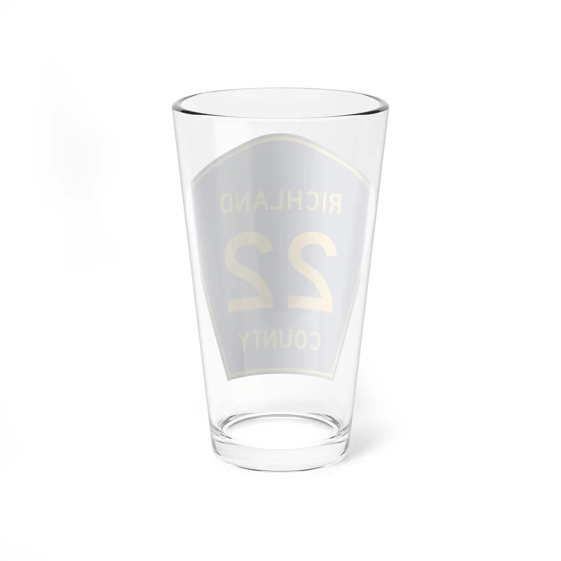 Richland County Route 22 ND (North Dakota) (Road Sign) Pint Glass 16oz - Go Mug Yourself