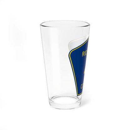 Richland County Route 4 ND (North Dakota) (Road Sign) Pint Glass 16oz - Go Mug Yourself