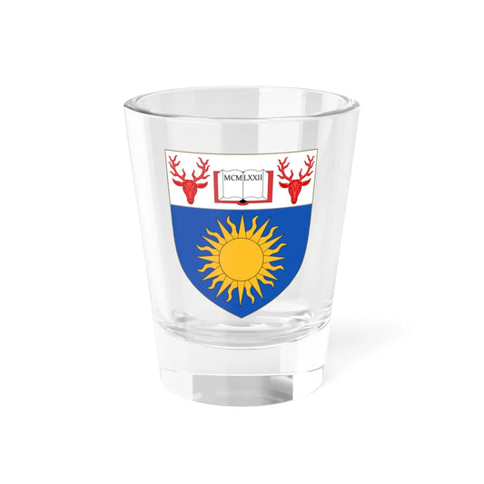 Richmond University shield (United Kingdom) (Coat of Arms) Shot Glass 1.5oz 1.5oz - Go Mug Yourself