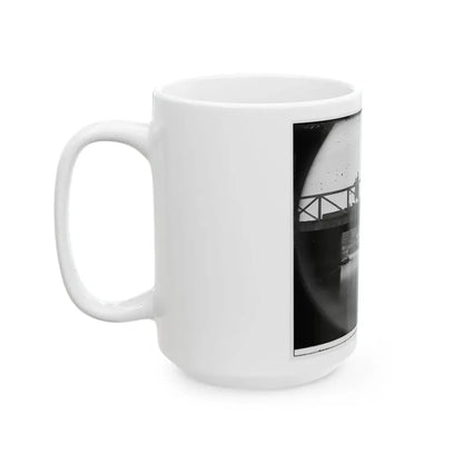 Richmond, Va. Bridge Over The Canal; Barges Beyond (U.S. Civil War) White Coffee Mug - Go Mug Yourself