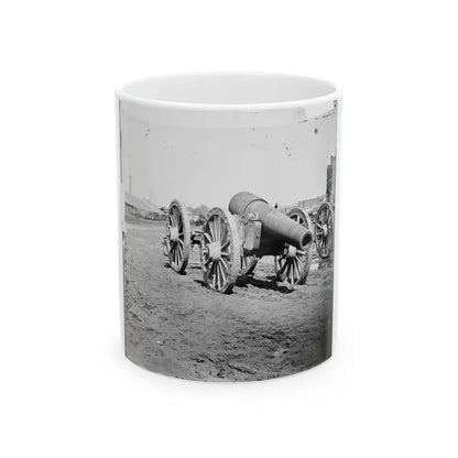 Richmond, Va. Captured Siege Guns At Rocketts 001 (U.S. Civil War) White Coffee Mug 11oz - Go Mug Yourself
