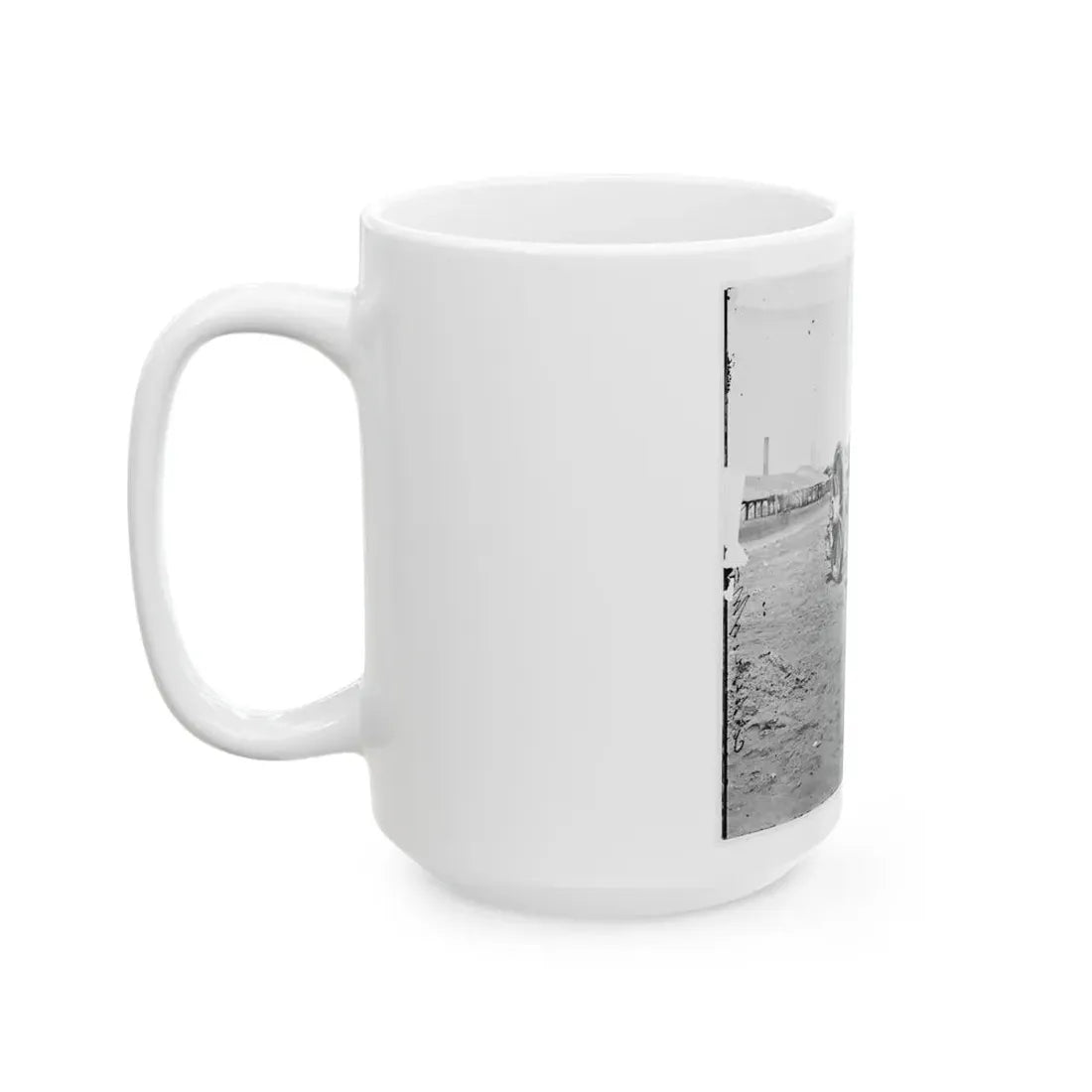 Richmond, Va. Captured Siege Guns At Rocketts 001 (U.S. Civil War) White Coffee Mug - Go Mug Yourself