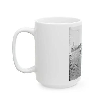 Richmond, Va. Captured Siege Guns At Rocketts 001 (U.S. Civil War) White Coffee Mug - Go Mug Yourself