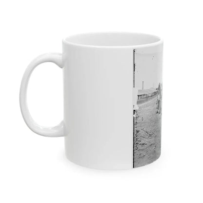 Richmond, Va. Captured Siege Guns At Rocketts 001 (U.S. Civil War) White Coffee Mug - Go Mug Yourself