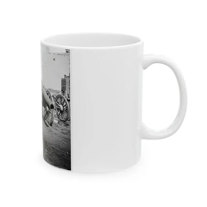 Richmond, Va. Captured Siege Guns At Rocketts 001 (U.S. Civil War) White Coffee Mug - Go Mug Yourself