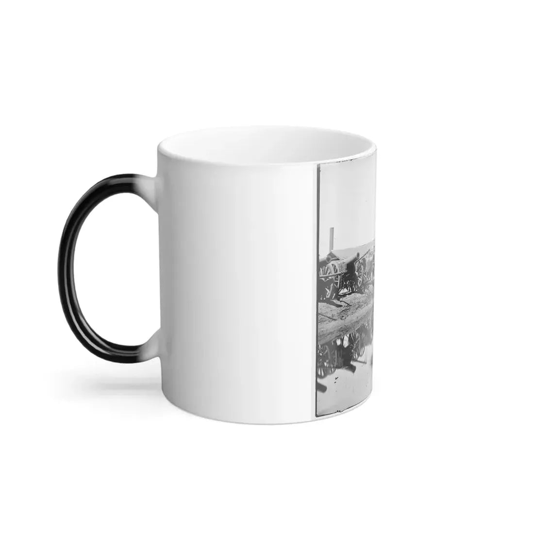 Richmond, Va. Captured Siege Guns at Rocketts; Different View 001 (U.S. Civil War) Color Changing Coffee Mug 11oz - Go Mug Yourself