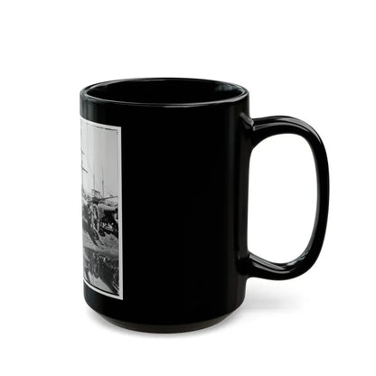 Richmond, Va. Captured Siege Guns At Rocketts; Different View 002 (U.S. Civil War) Black Coffee Mug - Go Mug Yourself