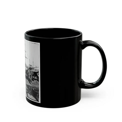Richmond, Va. Captured Siege Guns At Rocketts; Different View 002 (U.S. Civil War) Black Coffee Mug - Go Mug Yourself