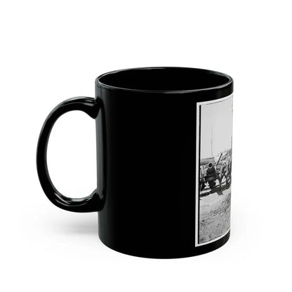 Richmond, Va. Captured Siege Guns At Rocketts; Different View 002 (U.S. Civil War) Black Coffee Mug - Go Mug Yourself