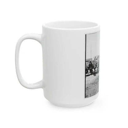 Richmond, Va. Captured Siege Guns At Rocketts; Different View 002 (U.S. Civil War) White Coffee Mug - Go Mug Yourself