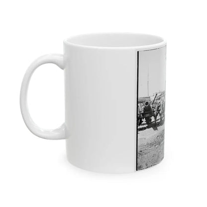 Richmond, Va. Captured Siege Guns At Rocketts; Different View 002 (U.S. Civil War) White Coffee Mug - Go Mug Yourself