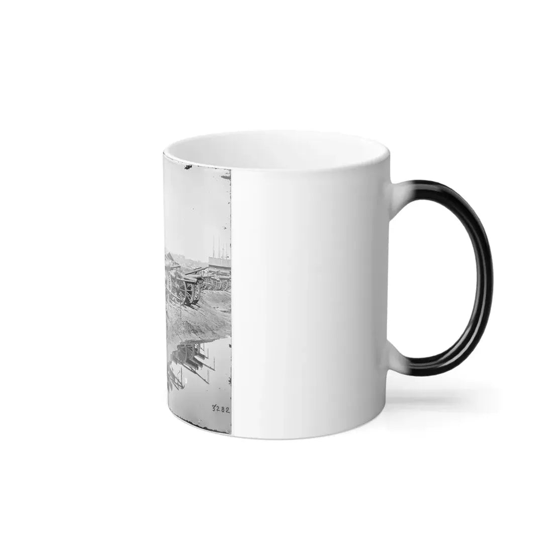 Richmond, Va. Captured Siege Guns at Rocketts; Different View (U.S. Civil War) Color Changing Coffee Mug 11oz - Go Mug Yourself