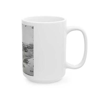 Richmond, Va. Captured Siege Guns At Rocketts; Different View (U.S. Civil War) White Coffee Mug - Go Mug Yourself