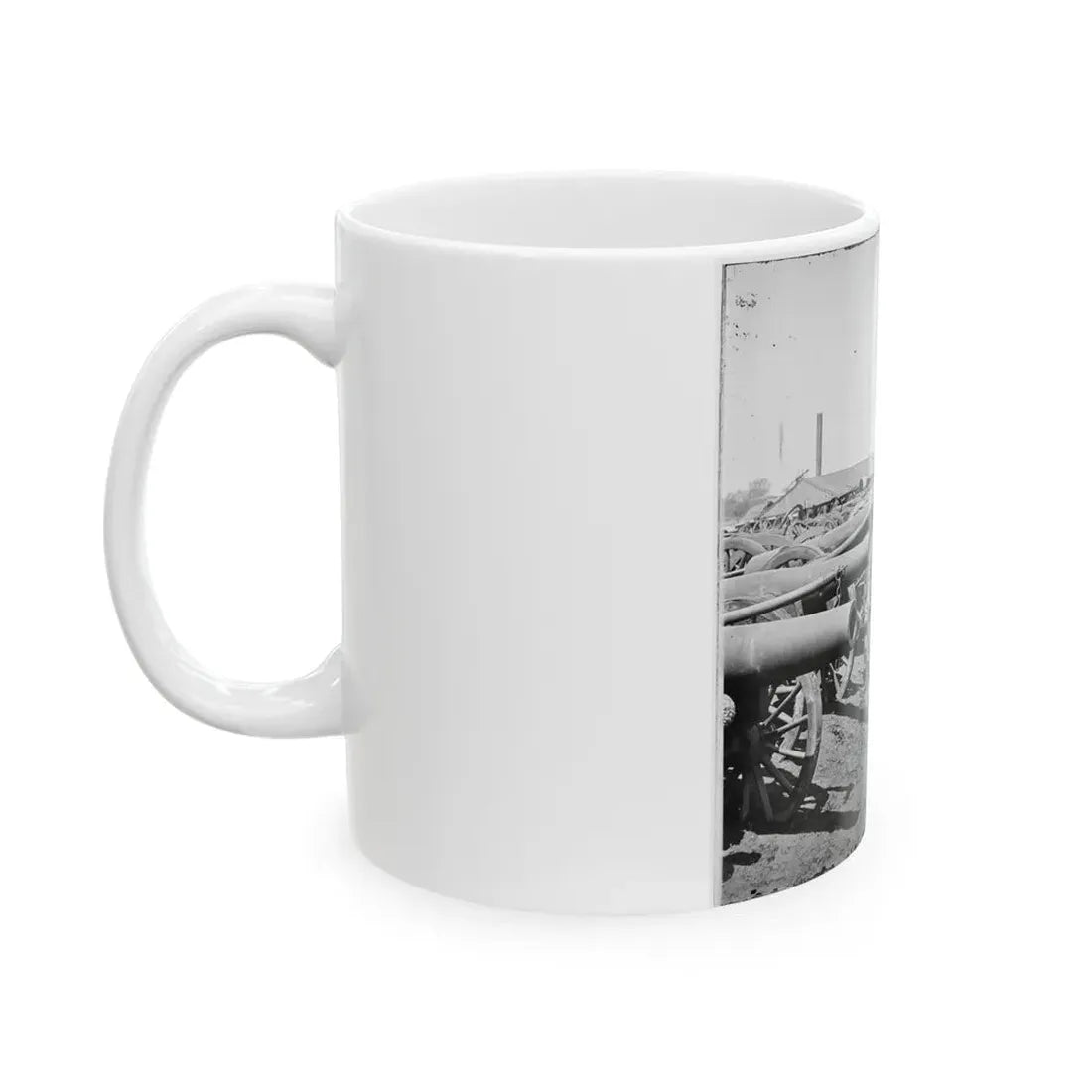 Richmond, Va. Captured Siege Guns At Rocketts; Different View (U.S. Civil War) White Coffee Mug - Go Mug Yourself