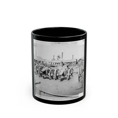 Richmond, Va. Captured Siege Guns At Rocketts (U.S. Civil War) Black Coffee Mug 11oz - Go Mug Yourself