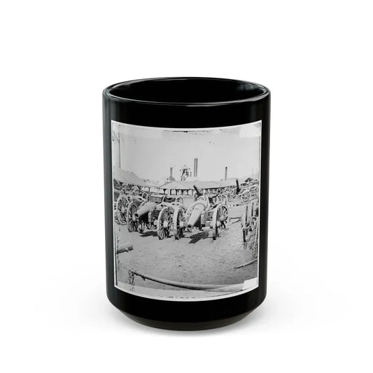 Richmond, Va. Captured Siege Guns At Rocketts (U.S. Civil War) Black Coffee Mug 15oz - Go Mug Yourself