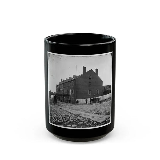 Richmond, Va. Castle Thunder, Cary Street (U.S. Civil War) Black Coffee Mug 15oz - Go Mug Yourself
