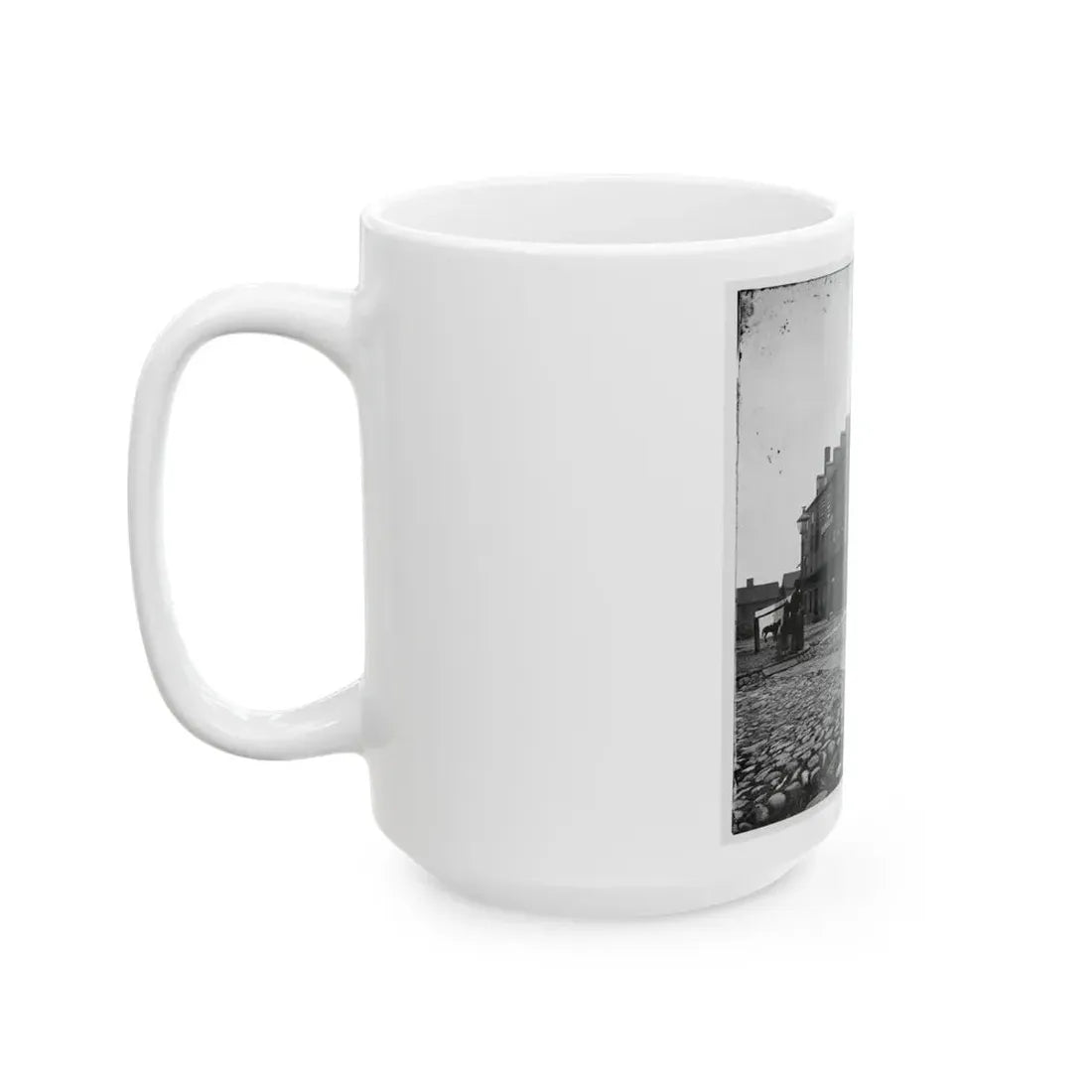 Richmond, Va. Castle Thunder, Cary Street (U.S. Civil War) White Coffee Mug - Go Mug Yourself