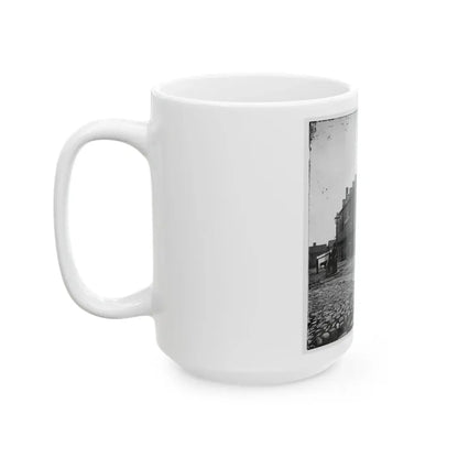 Richmond, Va. Castle Thunder, Cary Street (U.S. Civil War) White Coffee Mug - Go Mug Yourself