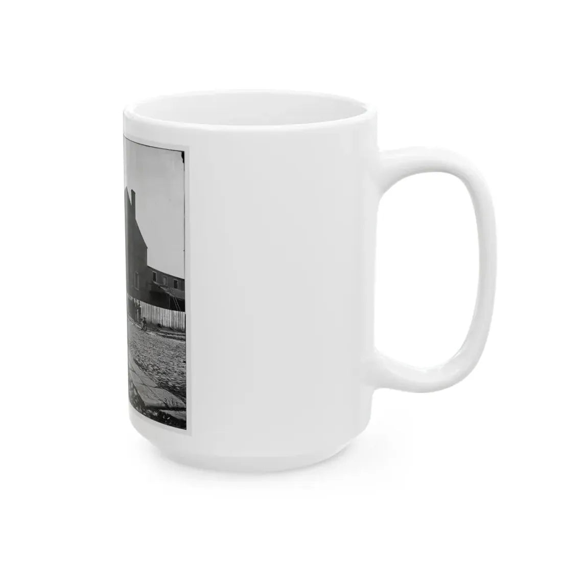 Richmond, Va. Castle Thunder, Cary Street (U.S. Civil War) White Coffee Mug - Go Mug Yourself