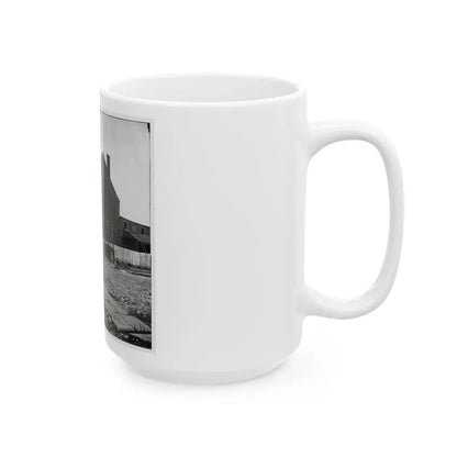 Richmond, Va. Castle Thunder, Cary Street (U.S. Civil War) White Coffee Mug - Go Mug Yourself