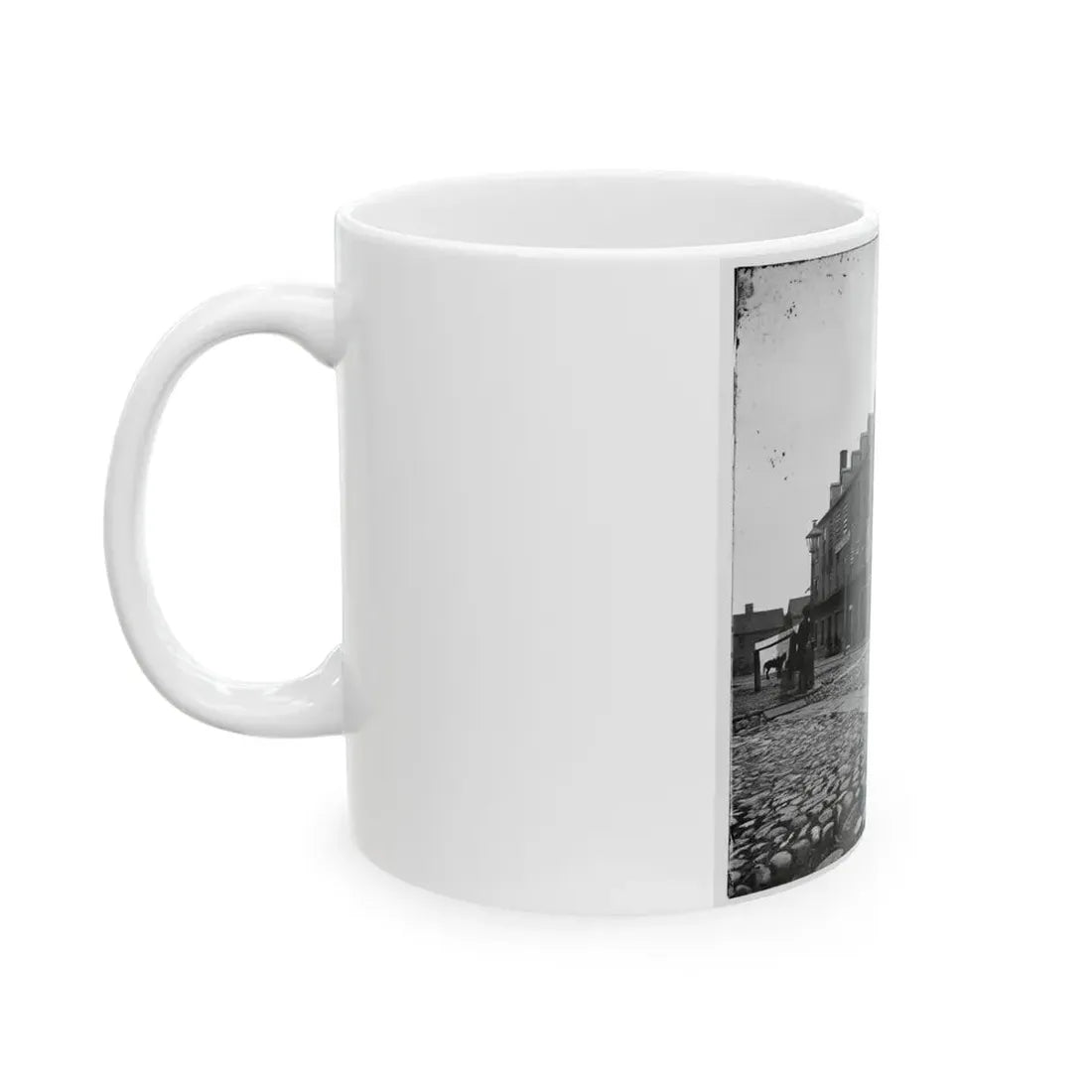 Richmond, Va. Castle Thunder, Cary Street (U.S. Civil War) White Coffee Mug - Go Mug Yourself