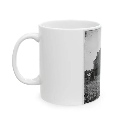 Richmond, Va. Castle Thunder, Cary Street (U.S. Civil War) White Coffee Mug - Go Mug Yourself