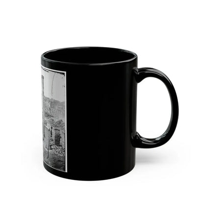 Richmond, Va. Chimneys Standing In The Burned District (U.S. Civil War) Black Coffee Mug - Go Mug Yourself