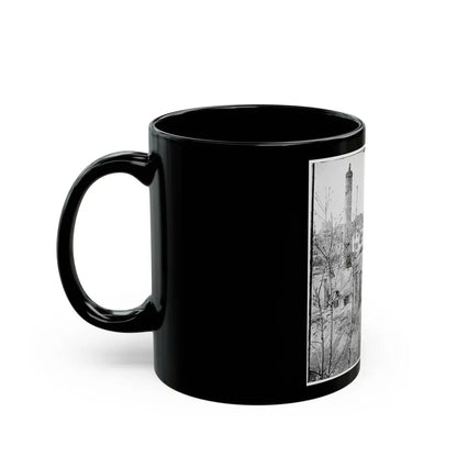 Richmond, Va. Chimneys Standing In The Burned District (U.S. Civil War) Black Coffee Mug - Go Mug Yourself