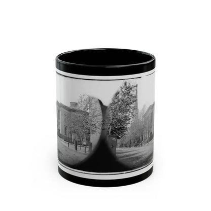 Richmond, Va. City Hall; Sycamore Church Beyond (Capitol Street) (U.S. Civil War) Black Coffee Mug 11oz - Go Mug Yourself