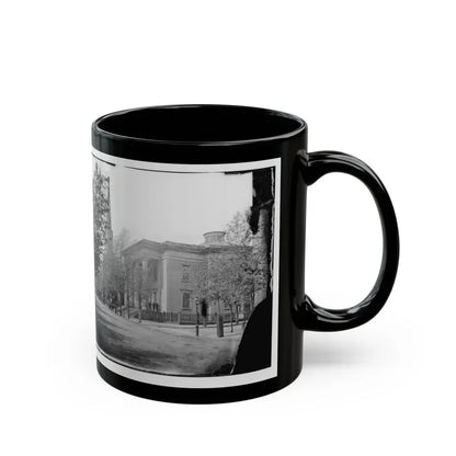 Richmond, Va. City Hall; Sycamore Church Beyond (Capitol Street) (U.S. Civil War) Black Coffee Mug - Go Mug Yourself