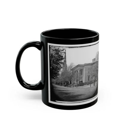 Richmond, Va. City Hall; Sycamore Church Beyond (Capitol Street) (U.S. Civil War) Black Coffee Mug - Go Mug Yourself