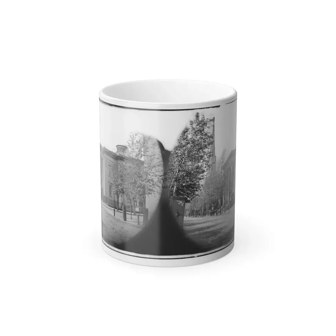Richmond, Va. City Hall; Sycamore Church Beyond (Capitol Street) (U.S. Civil War) Color Changing Coffee Mug 11oz Default Title 11oz - Go Mug Yourself