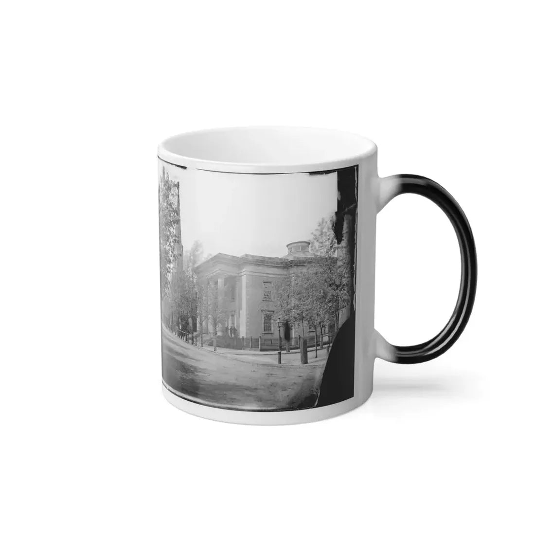 Richmond, Va. City Hall; Sycamore Church Beyond (Capitol Street) (U.S. Civil War) Color Changing Coffee Mug 11oz - Go Mug Yourself