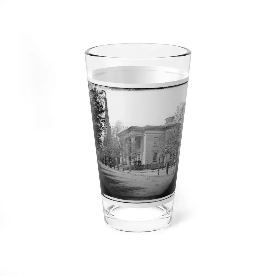 Richmond, Va. City Hall; Sycamore Church Beyond (Capitol Street) (U.S. Civil War) Pint Glass 16oz - Go Mug Yourself