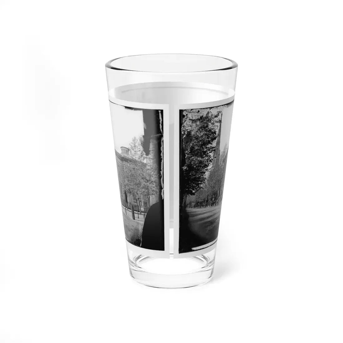 Richmond, Va. City Hall; Sycamore Church Beyond (Capitol Street) (U.S. Civil War) Pint Glass 16oz - Go Mug Yourself