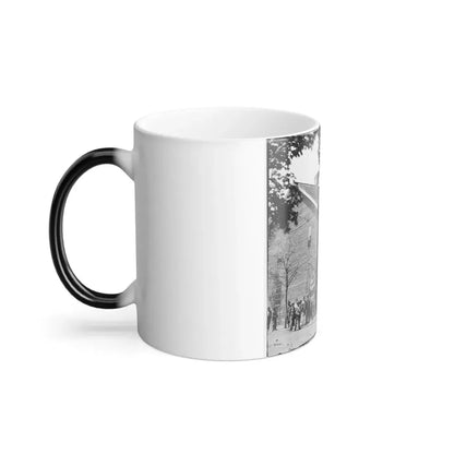 Richmond, Va. Crowd Before Headquarters of the U.S. Christian Commission (U.S. Civil War) Color Changing Coffee Mug 11oz - Go Mug Yourself