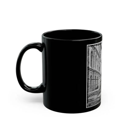 Richmond, Va. Custom House (Left) And Capitol (Center); Rubble In Street (U.S. Civil War) Black Coffee Mug - Go Mug Yourself