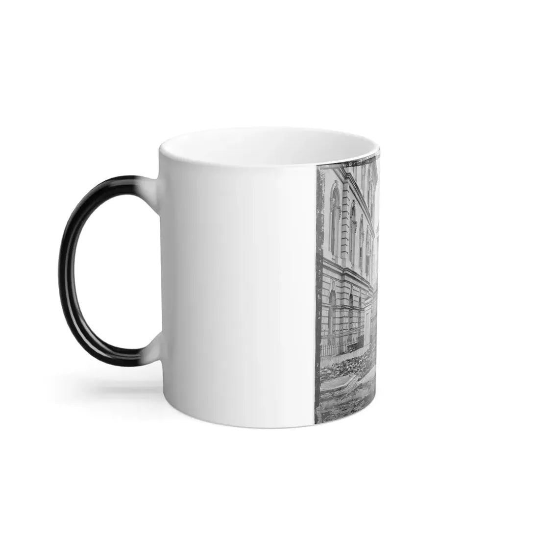 Richmond, Va. Custom House (Left) and Capitol (Center); Rubble in Street (U.S. Civil War) Color Changing Coffee Mug 11oz - Go Mug Yourself