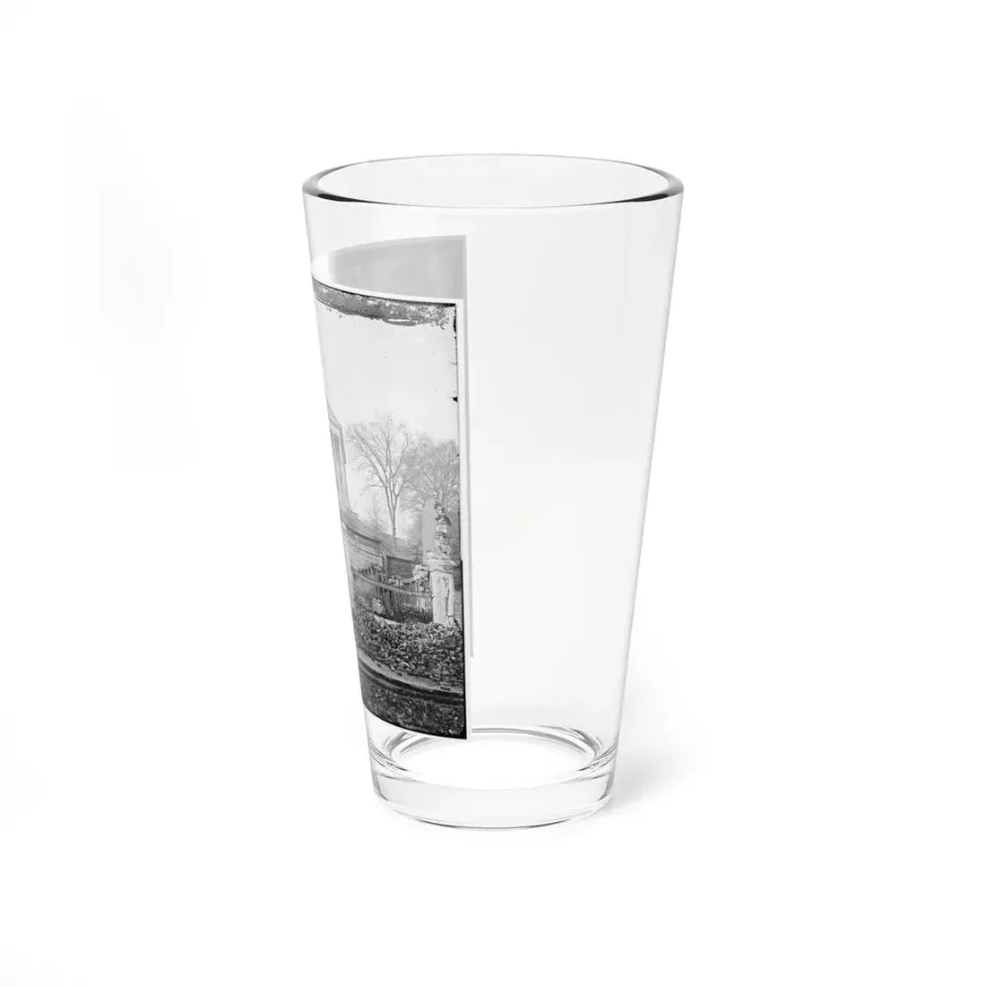 Richmond, Va. Custom House (Left) And Capitol (Center); Rubble In Street (U.S. Civil War) Pint Glass 16oz - Go Mug Yourself