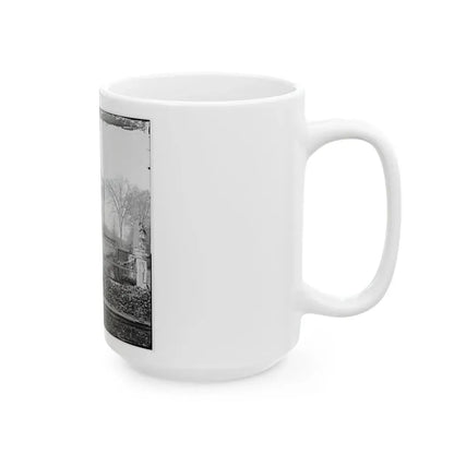 Richmond, Va. Custom House (Left) And Capitol (Center); Rubble In Street (U.S. Civil War) White Coffee Mug - Go Mug Yourself